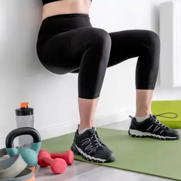 Wall Pilates exercises